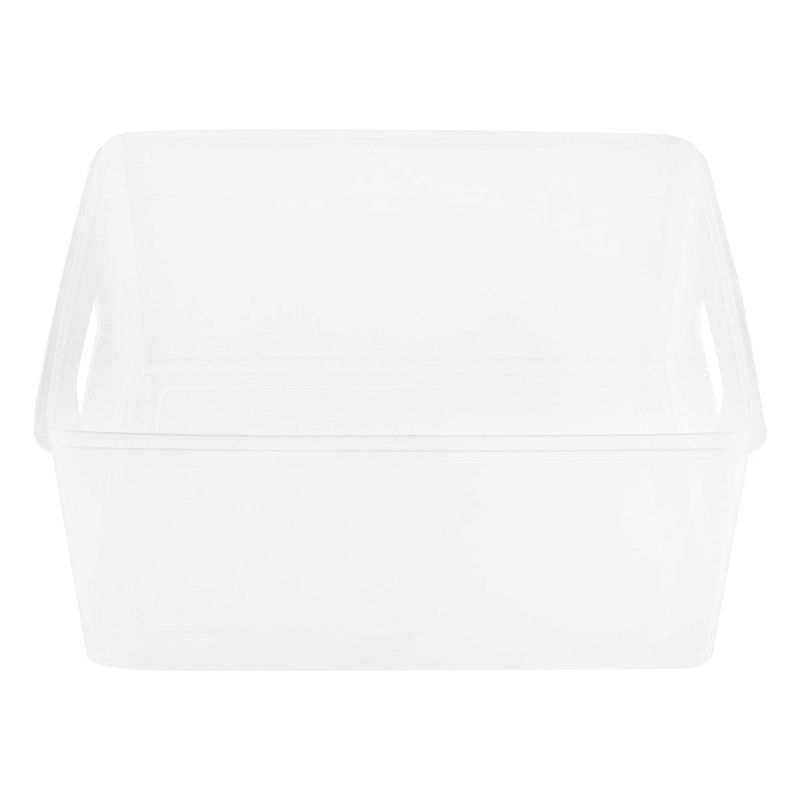 Контейнер для документов СТАММ А4, 260*330*160мм, пластик., прозрачный 