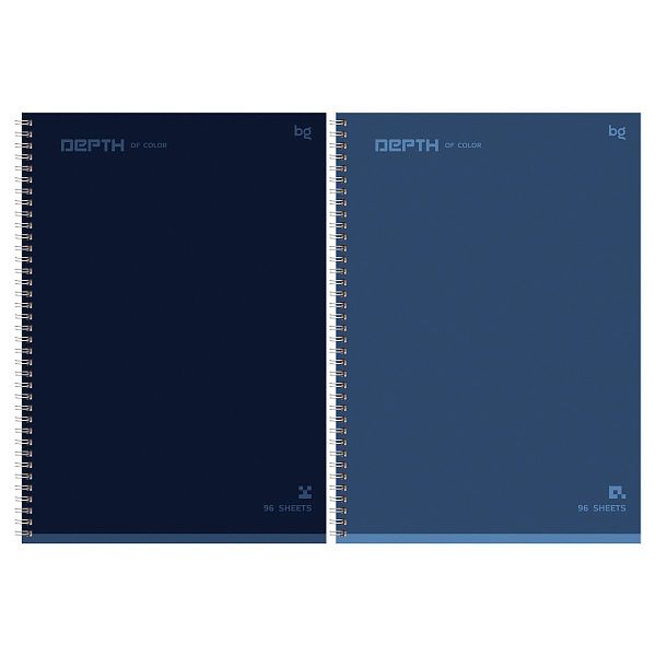 Тетрадь 96л., А4, клетка, на гребне BG "Depth of color"