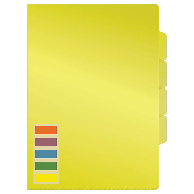 Папка-уголок СТАММ А4, 150мкм, 3 отделения, ассорти 