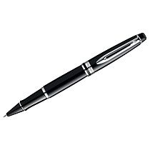 Ручка-роллер Waterman "Expert Black Lacquer СT", черная, 0,8мм, подарочная упаковка