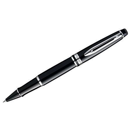 Ручка-роллер Waterman "Expert Black Lacquer СT", черная, 0,8мм, подарочная упаковка