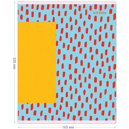 Тетрадь предметная 48л. MESHU "Bright splash" - Алгебра, матовая ламинация, выборочный УФ-лак