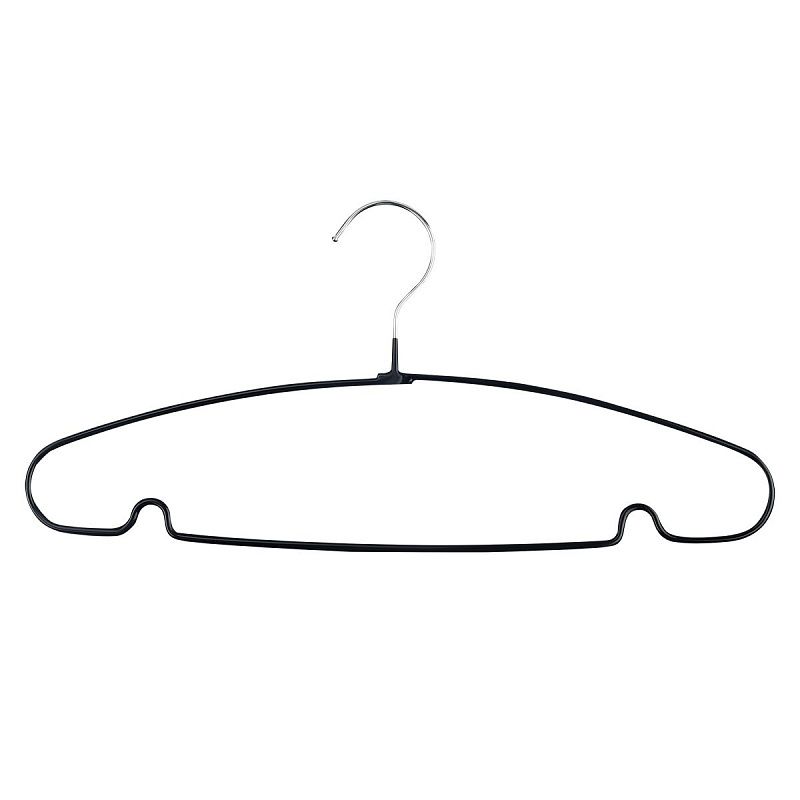 Вешалка-плечики OfficeClean, набор 10шт., металл/ПВХ, размер 48-50, цвет черный