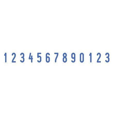 Нумератор 13-разрядный, оттиск 42х3,8 мм, синий, TRODAT 48313, корпус черный, 53198