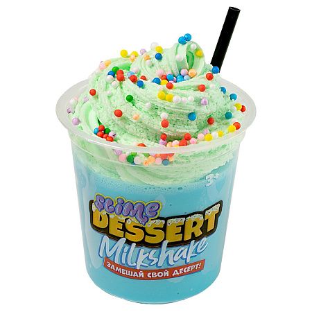Слайм Slime Dessert "Milkshake" желтый/голубой, 320г., ассорти