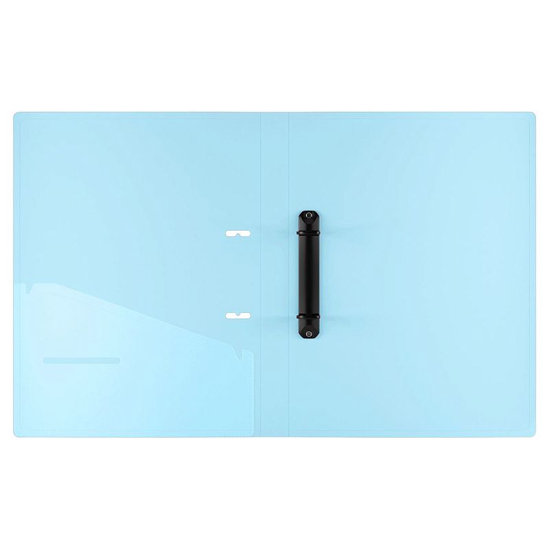 Папка на 2 кольцах Berlingo "Haze" A4, 24мм, 600мкм, D-кольца, с внутр. карманом, сиреневая, софт-тач 