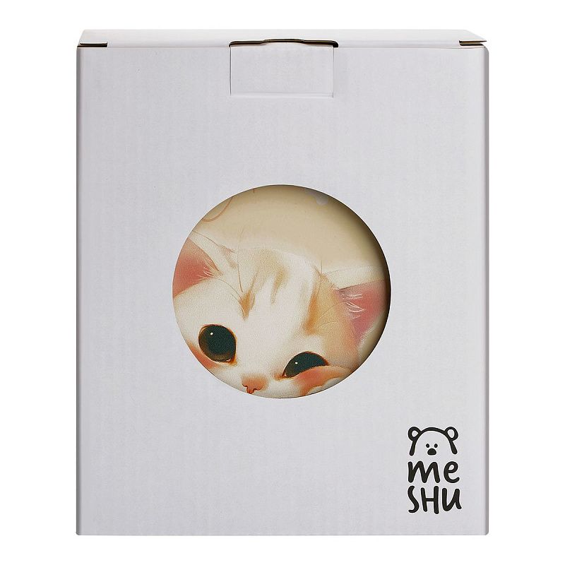 Подставка для книг MESHU "Cute Cat", металлическая, 3 отделения, раздвижная 