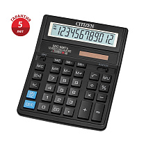 УЦЕНКА - Калькулятор настольный Citizen SDC-888TII, 12 разрядов, двойное питание, 158*203*31мм, черный