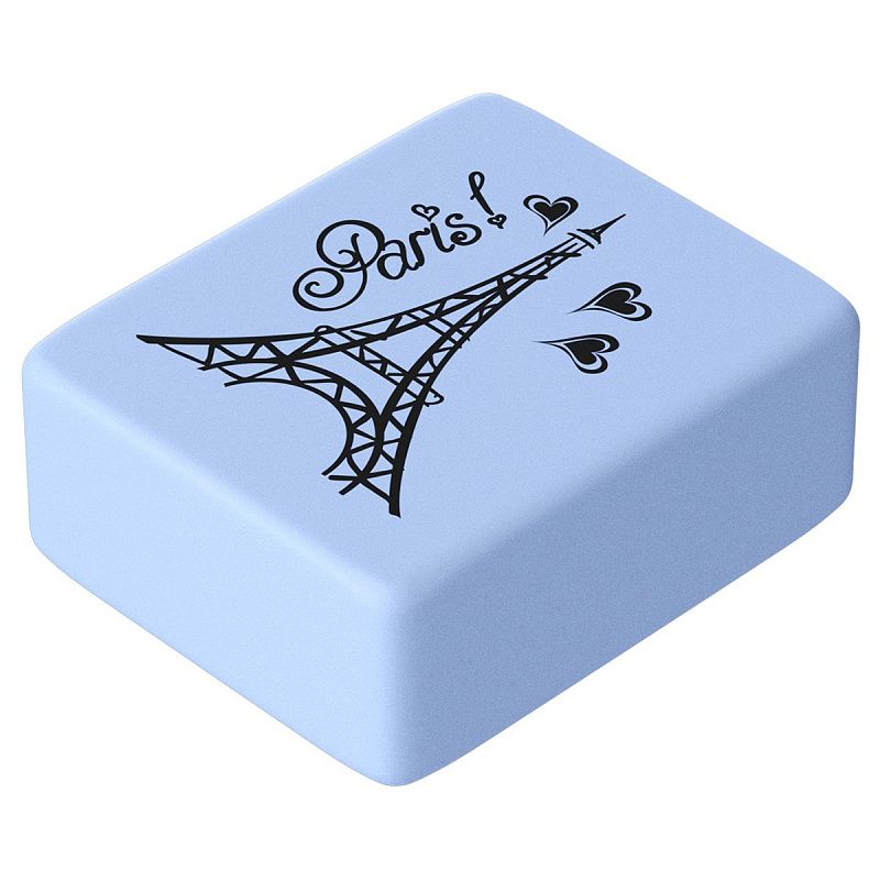 Ластик Berlingo "Capitals", прямоугольный, термопластичная резина, цвета ассорти, 23*19*9мм 