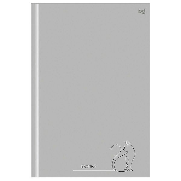 Бизнес-блокнот А5, 80л., евроформат, BG "В одном движении", soft-touch ламинация