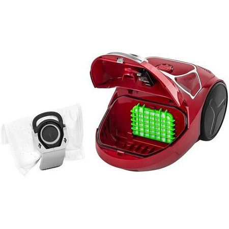 Пылесос TEFAL TW3953EA, с пылесборником, 2000Вт, мощность всасывания 750Вт, красный, 2211400166