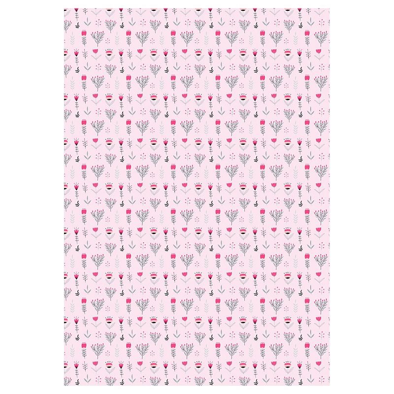 Упаковочная бумага глянц. 70*100см, MESHU "Stylish", 80 г/м2, ассорти, 5 дизайнов