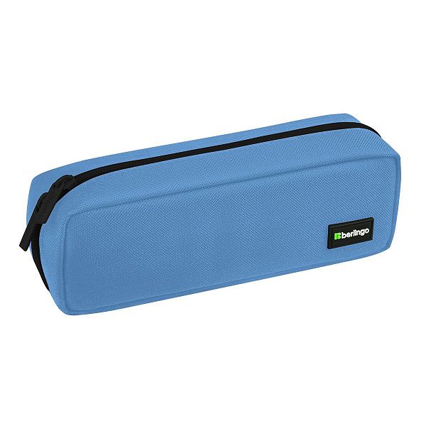 Пенал мягкий 1 отделение, 205*60*65 мм, Berlingo "Light blue", полиэстер