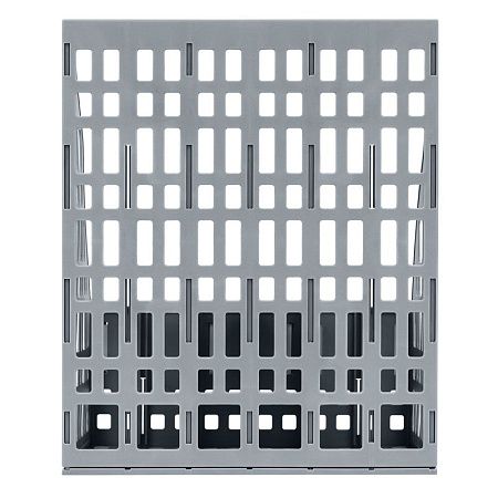 Лоток для бумаг вертикальный СТАММ, сборный, 4 отделения, серый