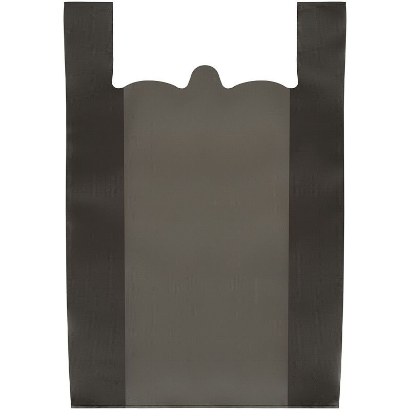 Пакет-майка OfficeClean, ПНД, 37,5+14*57см, 20мкм, черный