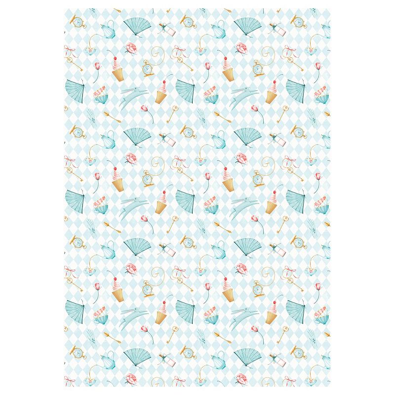 Упаковочная бумага глянц. 70*100см, MESHU "Tenderness", 80 г/м2, ассорти, 5 дизайнов