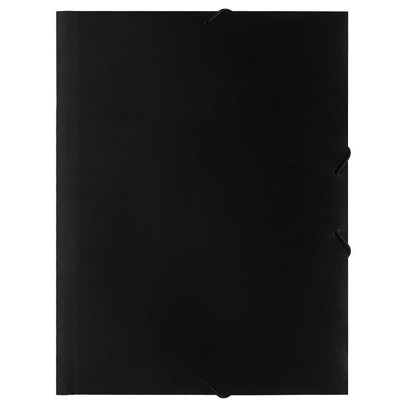 Папка на резинке OfficeSpace "Вита" А4, 500мкм, пластик, черная 
