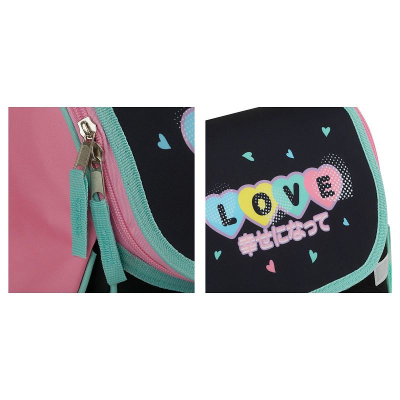 Ранец ArtSpace Junior "Pretty" 37*28*21см, 1 отделение, 3 кармана, анатомическая спинка 