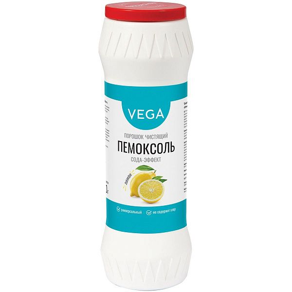 Средство чистящее Vega "Пемоксоль" "Лимон. Сода-эффект", порошок, 400г 