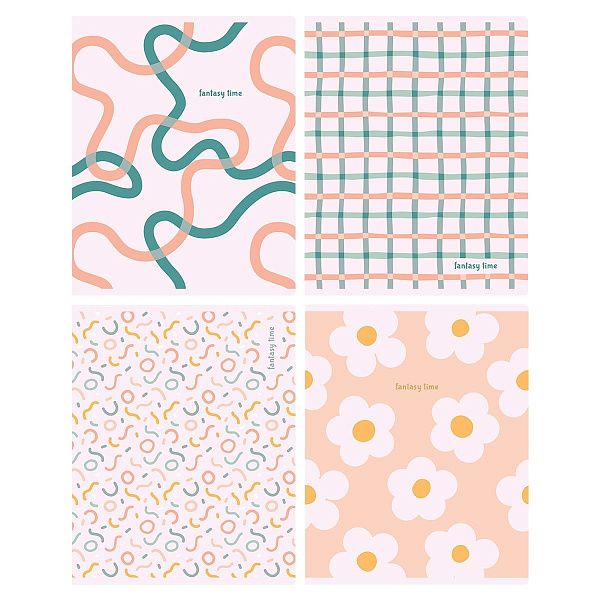 Тетрадь 60л., А5, клетка BG "Время фантазий", выб. лак