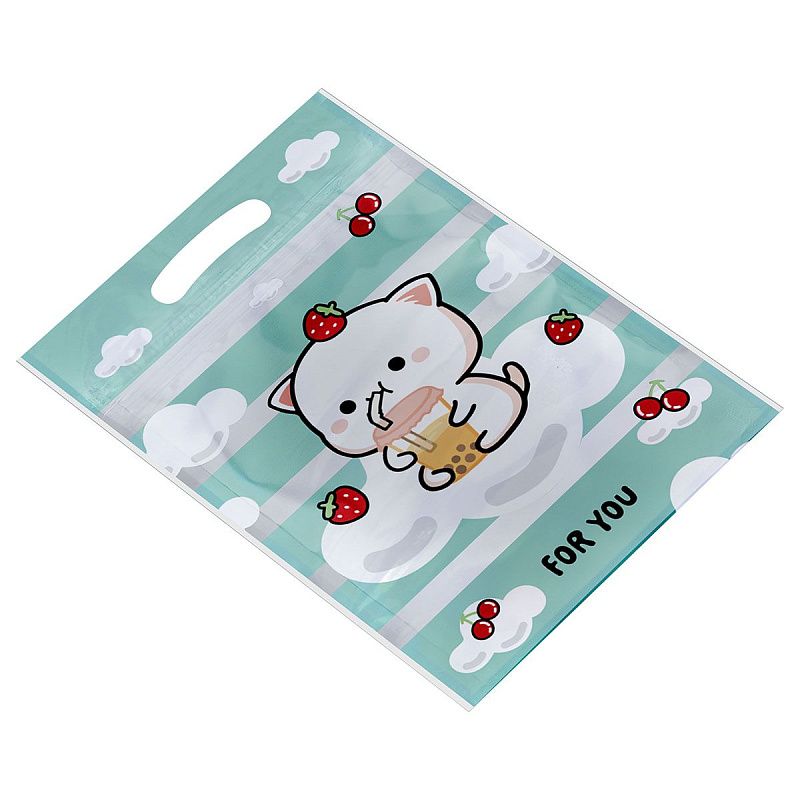 Набор подарочных пакетов 15*22 см, зип-лок, MESHU "Забавные котята", 35шт.