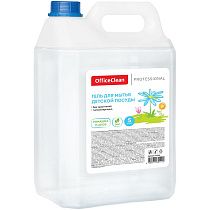 Средство для мытья детской посуды OfficeClean Professional "Ромашка и алоэ", гель, 5л, канистра 