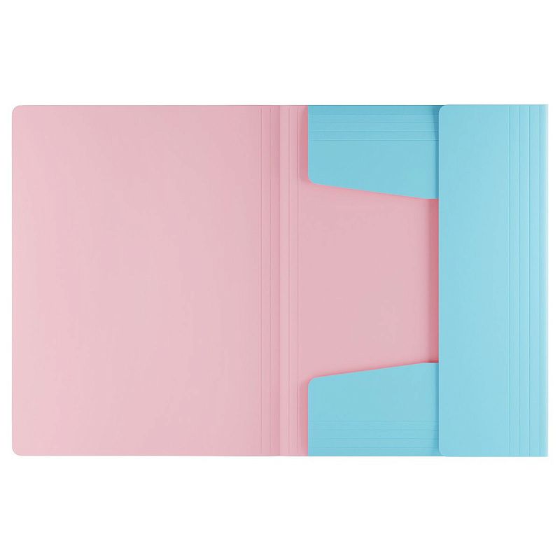 Папка на резинке Berlingo "Haze" А4, пластик, 600мкм, голубая, софт-тач 