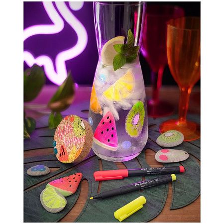 Маркер для декорирования Faber-Castell "Neon" цвет 121 ярко-красный, пулевидный, 1,5мм 