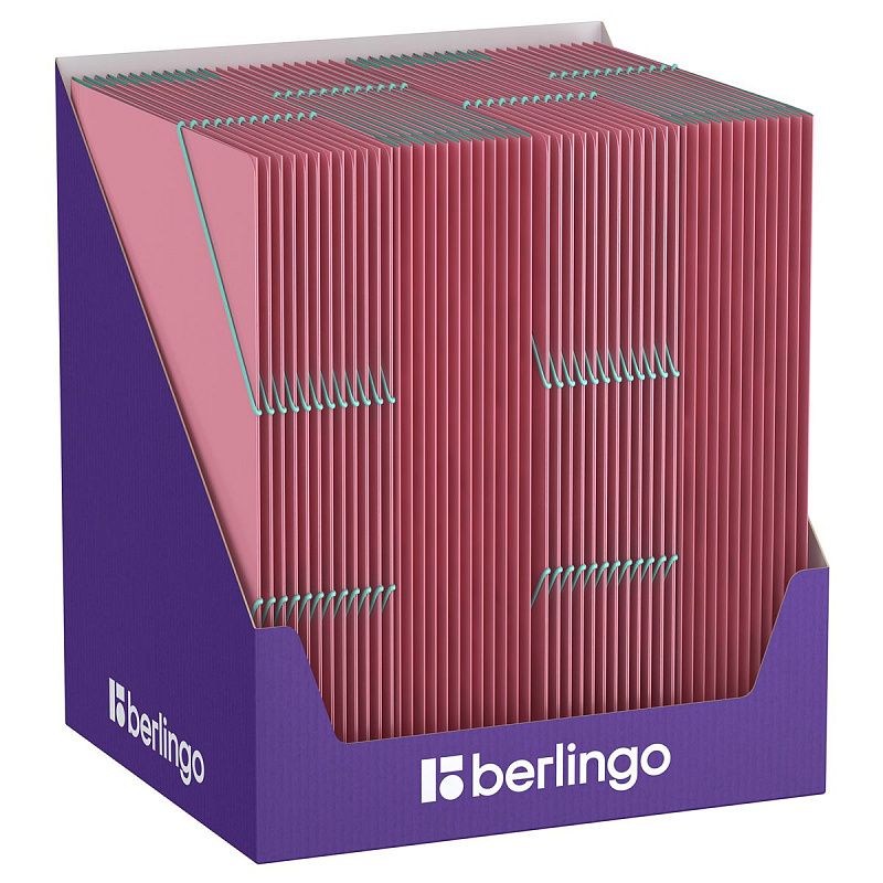 Папка на резинке Berlingo "Haze" А4, пластик, 600мкм, розовая, софт-тач 