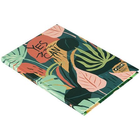Скетчбук 80л., А5 7БЦ BG "Jungle Art", матовая ламинация, салатовый блок, 80г/м2