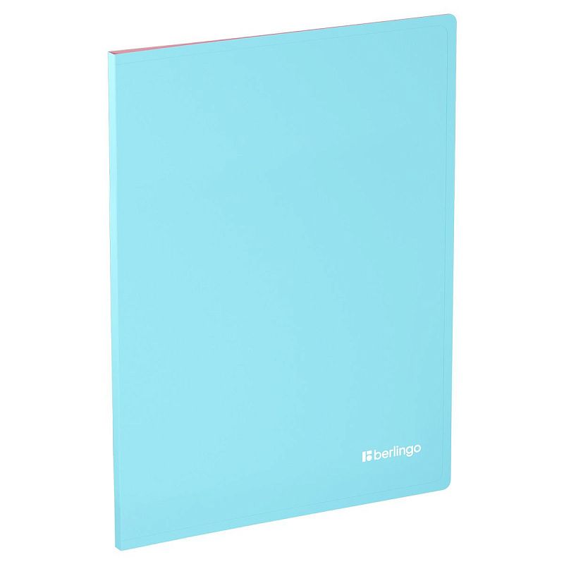 Папка с 10 вкладышами Berlingo "Haze", 9мм, 600мкм, с внутр. карманом, софт-тач, ассорти 