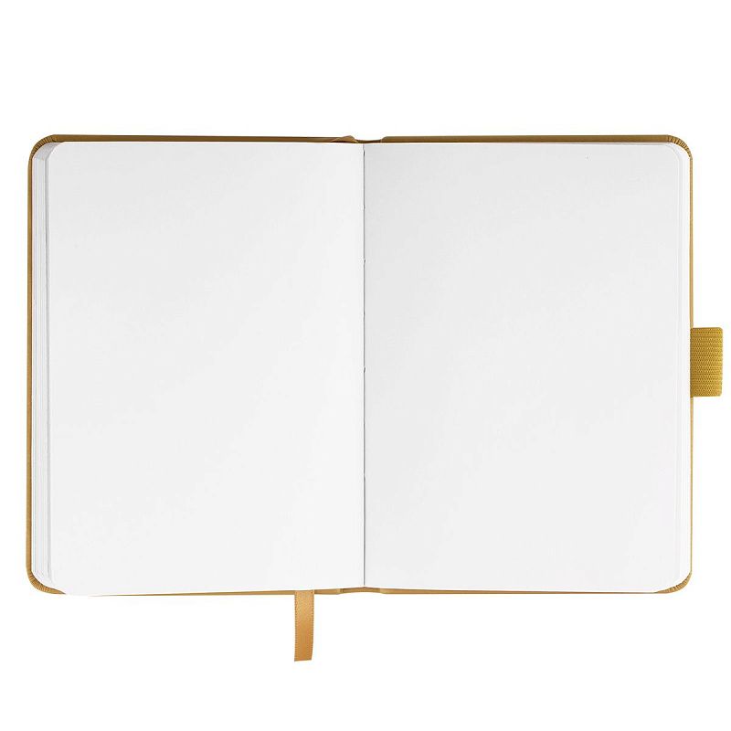 Скетчбук 100л., А6 Гамма "Студия", золото, твердая обложка, на резинке, белая, 110г/м2