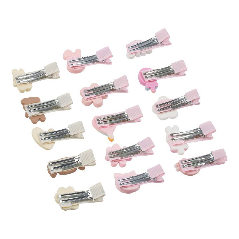 Заколки для волос MESHU, прищепки с топперами, ассорти, 10шт., европодвес