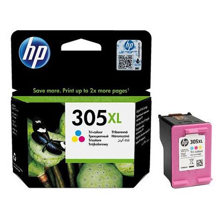 Картридж струйный HP (3YM63AE) DJ 2320/2720/4120, №305XL, трехцветный, оригинальный, ресурс 200 страниц 