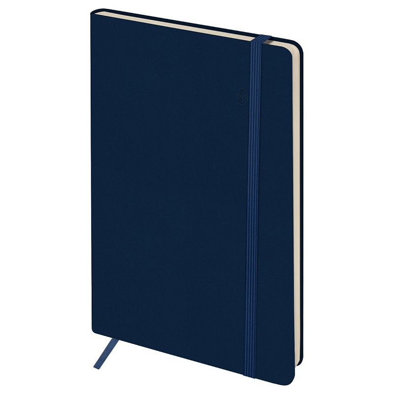 Записная книжка А5 96л. ЛАЙТ, кожзам, Greenwich Line "Classic. Dark blue", с резинкой, блок без линовки