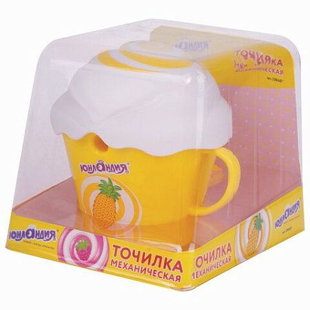 Точилка механическая ЮНЛАНДИЯ "Мороженое", корпус ассорти, 228487 