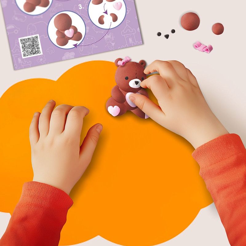 Набор для лепки из легкого пластилина Мульти-Пульти "Мишка"