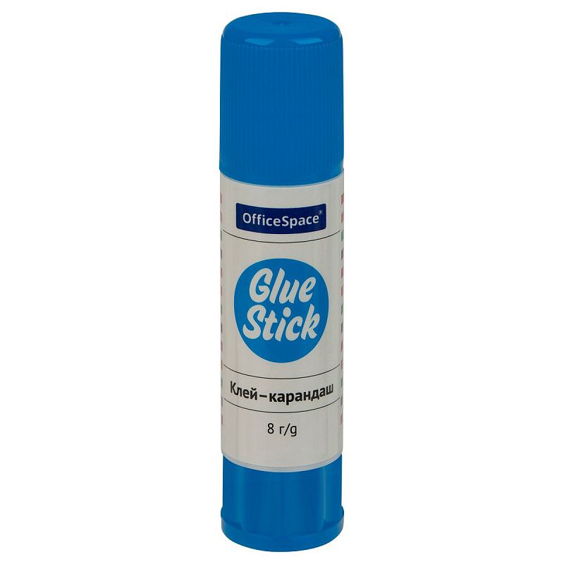 Клей-карандаш OfficeSpace, 08г, дисплей, ПВА_1