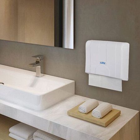 Диспенсер для полотенец LAIMA PROFESSIONAL LSA (Система H2), Z-сложения, белый, ABS, 607991, 3570-0 