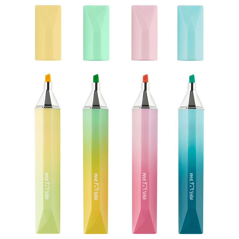 Текстовыделитель MESHU "Diamond", ассорти, пастельные цвета, 1-4мм, шоу-бокс 