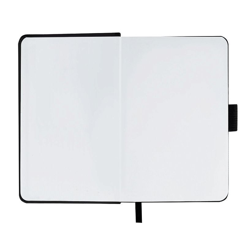 Скетчбук 100л., 90*140 Гамма "Студия", черный, твердая обложка, на резинке, белая, 110г/м2