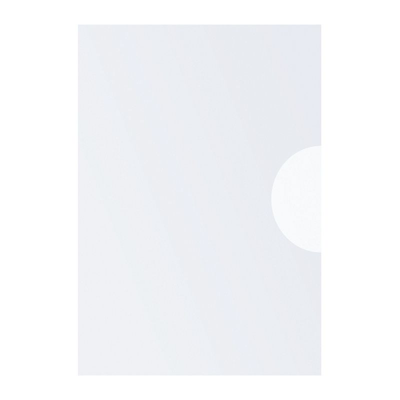 Папка-уголок СТАММ А4, 150мкм, пластик, прозрачная, бесцветная 