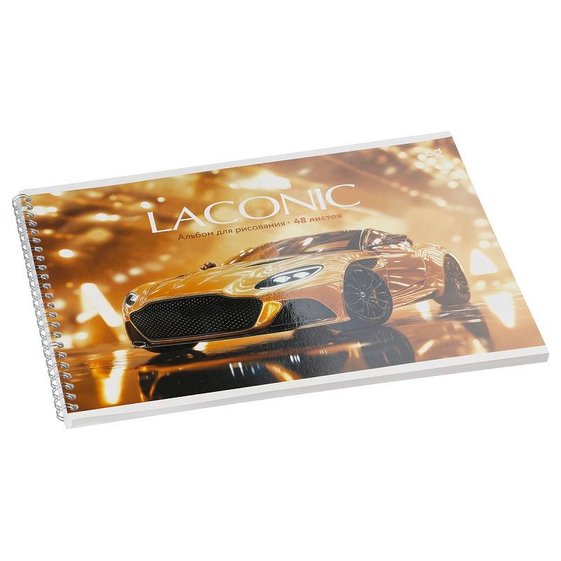Альбом для рисования 48л., А4, на гребне BG "Laconic", выб. лак