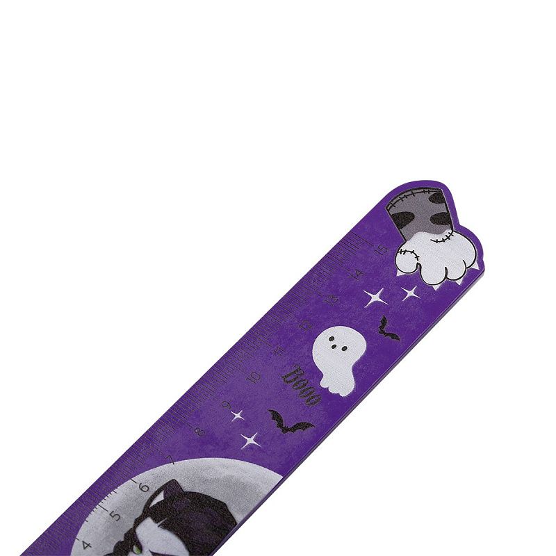 Линейка 15см MESHU "Catsday", деревянная,  ассорти, европодвес 