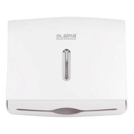 Диспенсер для полотенец LAIMA PROFESSIONAL BASIC (Система H2), Z-сложения, белый, ABS, 605049 