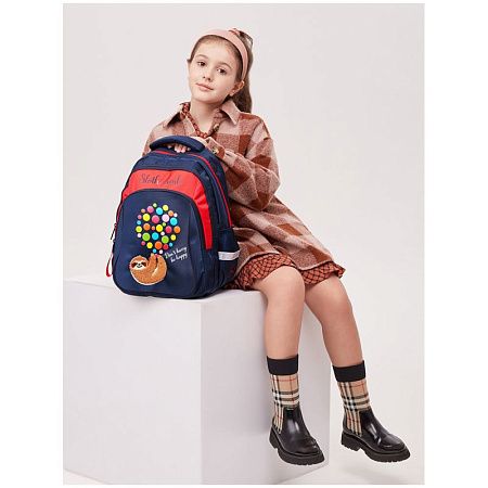 Рюкзак Berlingo Comfort "Sloth mode" 38*27*18см, 3 отделения, 3 кармана, эргономичная спинка 