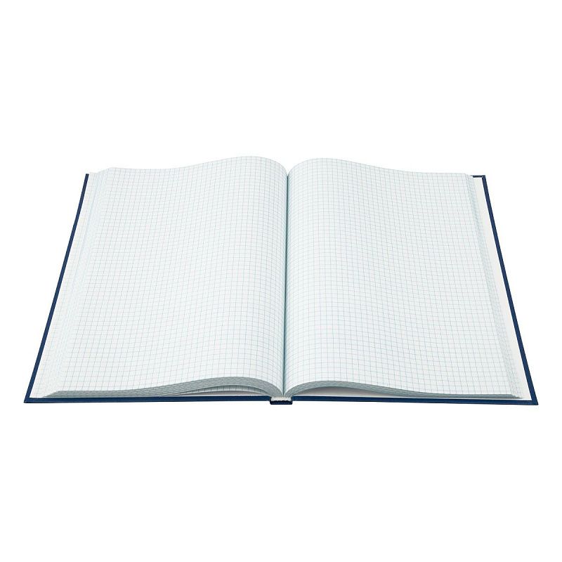 Книга учета OfficeSpace, А4, 144л., клетка, 200*290мм, бумвинил, цвет синий, блок офсетный