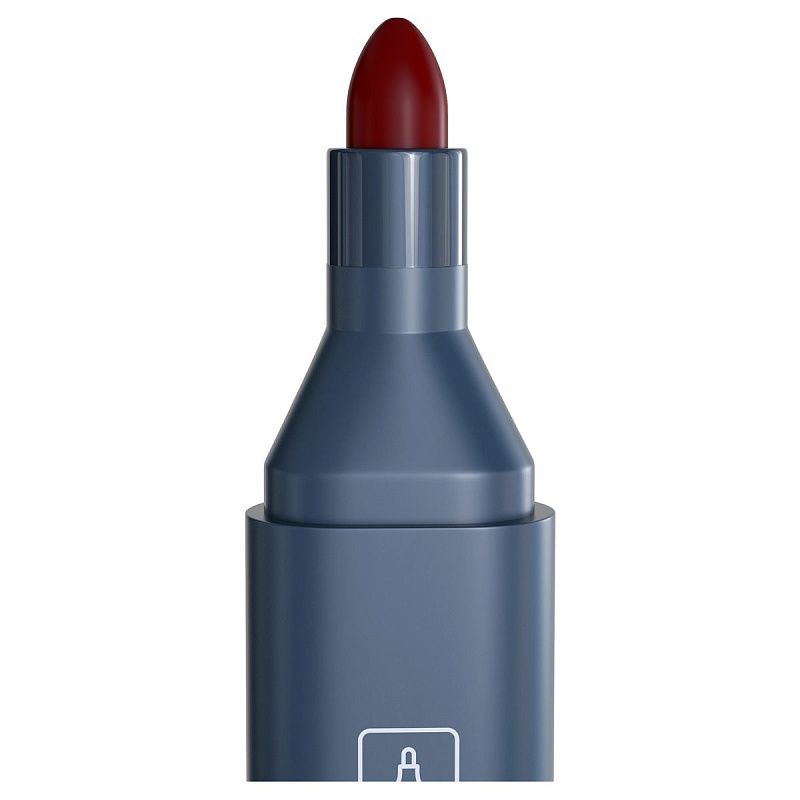 Маркер перманентный Berlingo "Multiline PE320" красный, пулевидный, трехгранный, 3мм 