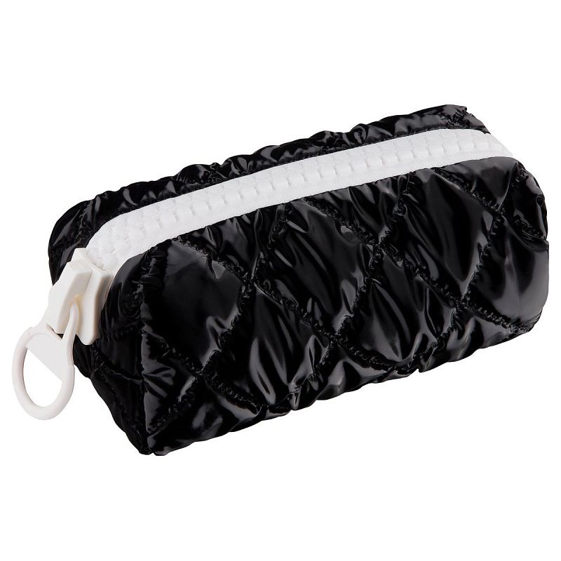 Пенал, 200*80*60 ArtSpace "Urban black", 50% полиэстер, 50% полиуретан, белая молния, подкладка