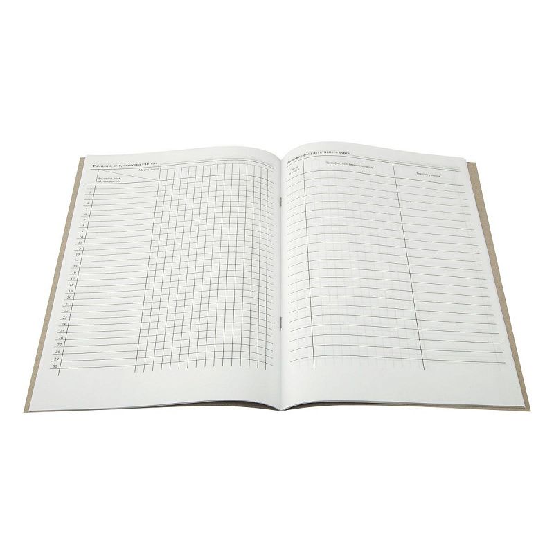 Журнал факультативных занятий А4, 24л., на скрепке, блок офсет